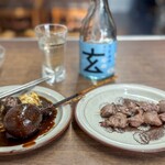 串かつ本陣 - 玉子　100円 しんぞう　90円x2
