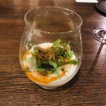 Cuisine OKU - 【Hors d auore】新馬鈴薯　天使海老　スパイス
