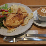 心斎橋焙煎所 - （モーニング）ベーコンチーズ、エスプレッソマキアート