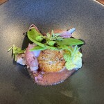 293794515 - ホタルイカ、イイダコ、帆立と春野菜の福トマトソース