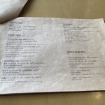 喫茶室baton - メニュー一部