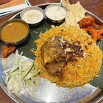 インドダバ - ハイデラバードマトンシカンダリビリヤニ定食