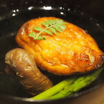 割烹さいお - 桜海老真蒸と春子椎茸