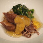 割烹さいお - 蛍烏賊と京菜の花