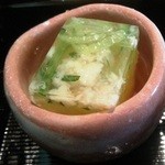 明月記 - 【小鉢】寄せ糸南瓜（泡雪ジュレ・美味出汁・振り柚子）