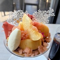 四季庭 カフェ＆レストラン - ■Fresh Peach Parfait(2024.8月)