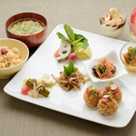 ビオクラスタイル クッキングスクール　カフェ - キヌアの玄米フレークコロッケディナー