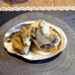 創作天ぷらと酒とワイン ぷらりん - アワビ