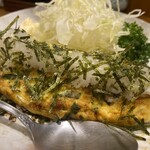 味のまる藤 - ニラ納豆オムレツ