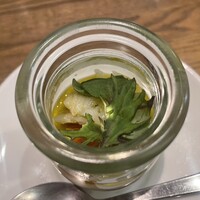 レ・ピコロ - この日は2種類の蟹肉のトッピング