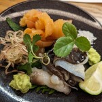 割烹 市川 - お造り　赤貝と鳥貝