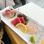 糸島食堂 - 糸島食堂御膳　刺身三種
