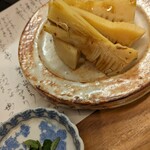 割烹 市川 - 焼き筍　山椒苦手な我が家には葉は別添えで出して下さいました＾＾
