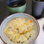 純和風料理旅館 現長 - たけのこごはん　季節の味