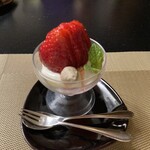 とうふ屋うかい - いちごパフェ