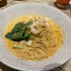 こなな - 蕪とほうれん草の海老だし豆乳クリーム