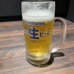 炭火焼鳥 まさや - 生ビール290円