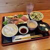 恩 - 刺身定食お任せ３種(\1,300)