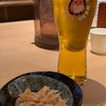 いばらき地酒バー 水戸 - 【ゆずビール】６００円と【梅水晶】３００円