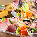 魚`S まん - 料理写真:料理　3種　刺身