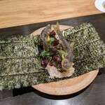 きたしんち 弓場慎之佑 - 鮎の手巻き鮨