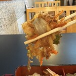 いちりきや - 天丼　かき揚げ