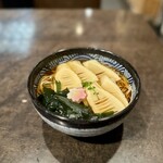 茅場町 長寿庵 - 若竹そば(4月)