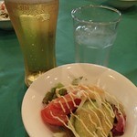 グリル グランド - 生ビール＆サラダ