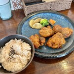 バルバルキッチンアメリ - ランチ：国産若鶏唐揚げのチリソース和え(¥1,300)