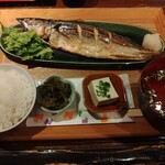 さば料理専門店 SABAR+ みなとみらい店 - とろさばの塩焼き定食1280円