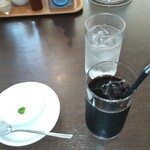 中国料理 天龍 - アイスコーヒー、杏仁豆腐