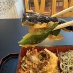 いちりきや - 天丼　茄子　ピーマン