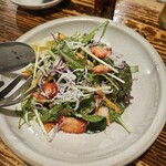 居酒屋 おちゃ腕 - ルッコラとシラスのサラダ