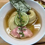 ヨコクラストアハウス - 味玉 昆布水つけ麺 ちょい肉増し 醤油(大) 1560円