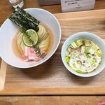 ヨコクラストアハウス - 昆布水つけ麺 塩 (並) 1120円