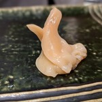 鮨みやもと - アオヤギ　ひもは炙ってくれました