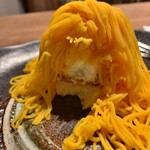 宇治園 - かぼちゃモンブラン　断面