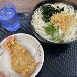 こがね製麺所 - かけ大　とり天　750円
