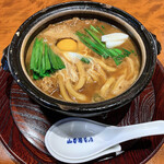 山本屋本店 - スタミナもつ入り味噌煮込うどん＋1辛（青唐辛子）