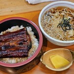 お食事処 茶々〇 - ミニうな丼とそばのセット（1100円）