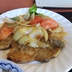 湯河原 魚作 びすとろたぶしぇ - 豚ロースソテー　リンゴ酢ソース（2025.3）