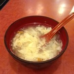 龍亀 - 定食のスープ