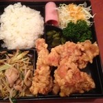 龍亀 - 唐揚げ定食(680円)