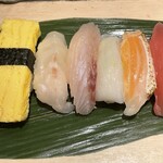寿司 魚がし日本一 - 旬にぎり1