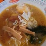 ラーメン我家 - 鶏醤油はこんな感じでっす❤

