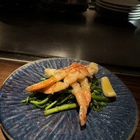 神楽坂 てっぱんや - 海老の鉄板焼き