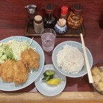 園春 - チキンカツ定食¥800