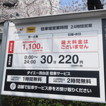 ラーメン二郎 - 周辺のコインパーキングの例