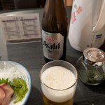 湯浦温泉 亀井荘 - 瓶ビール（アサヒ）