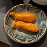 湯浦温泉 亀井荘 - 料理写真:なんの漬物？